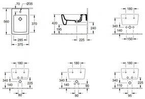 Pachet vas WC rimless suspendat + bideu suspendat, Villeroy&amp;Boch Memento 2.0, DirectFlush, cu capac WC inchidere lenta