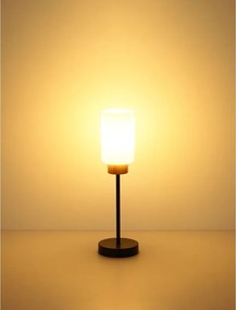 Veioza/ Lampa de masa metal si lemn ROWENA