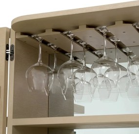 Bufet, Bar design LUX, Furnir de stejar albit, Cabana