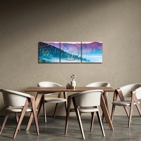Tablou - Panoramă 2 (cu ceas) (90x30 cm)