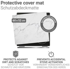 Protecție de aragaz din PVC 60x52 cm Marble – Wenko