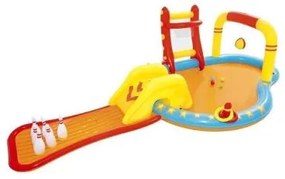 Piscina gonflabila pentru copii, de joaca, cu tobogan, 435x213x117 cm, bestway lil' champ