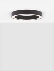 Lustra LED aplicata design modern OPAL 50W negru