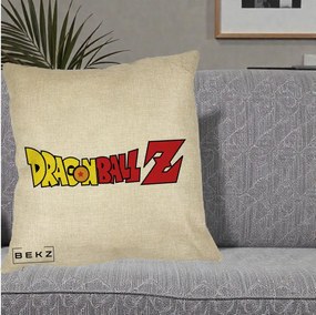 Perna Personalizata Dragon Ball Z Clasic, 40x40 cm, Crem, Husa Detasabila, Perna Inclusa, BEKZ®