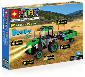 Jucarie - Seturi de constructie cu lumini si sunete Stax - Tractor