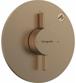 Baterie dus incastrata bronz periat Hansgrohe DuoTurn S 1 functie