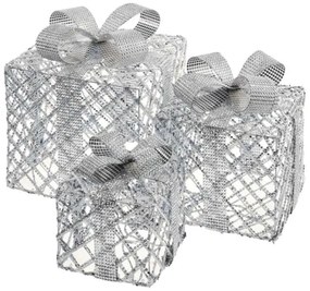 Decorațiune LED de Crăciun 72xLED/1,35W/230V argintie