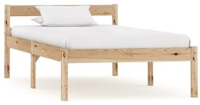 283191 vidaXL Cadru de pat, 100 x 200 cm, lemn masiv de pin