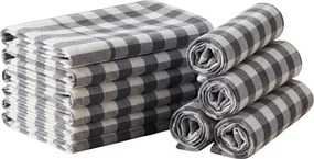 Prosop de bucatarie CORIVA 50x70 cm gri, set 10 bucati