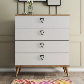 Comodă Versa White and Oak
