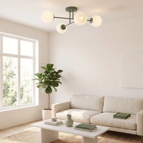 Lustră aplicată ROMA 4xE14/10W/230V verde