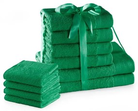Prosoape de baie verzi 10 buc. din bumbac din frotir Amari – Restilo