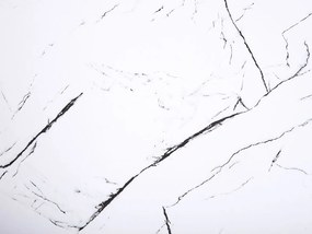 Masă sufragerie MOLIR (alb + auriu) (pentru 6 persoane). 1026730