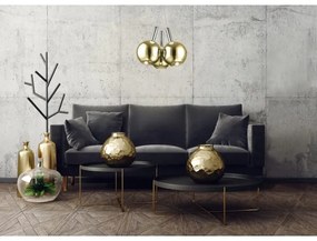 Klausen 142000 - Candelabru LED BALLS 3x5W 230V auriu/crom mat