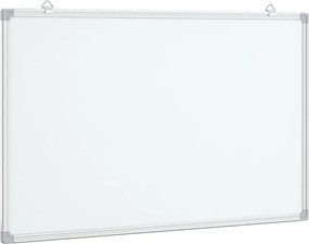 vidaXL Tablă magnetică, alb, 80x50x1,7 cm, aluminiu