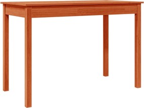 vidaXL Masă de sufragerie, maro ceruit, 110x55x75 cm, lemn masiv pin