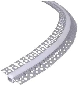 Profil LED Încăstrat – Finisaj Glet Flexibil, 3 m × 1,5 cm
