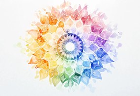 Fototapet - Mandala curcubeu (147x102 cm)