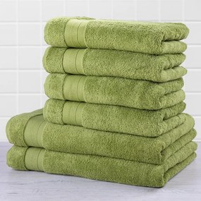 Set prosoape frotir MEXICO verde, 6 buc