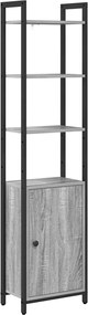 vidaXL Dulap pentru cărți Gri Sonoma 40 x 24 x 161 cm Lemn compozit