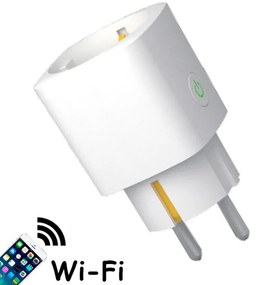 Priza SMART pentru OEM, SMART, WiFi, 16A, 2.4Ghz, 1T1R, Monitorizare putere, Alb