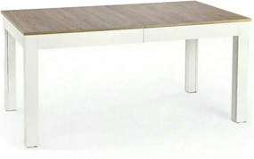 Masa extensibila SEWERYN, stejar/alb, PAL, 160/300x90x76 cm