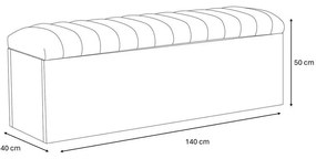 Bancă verde/în culoare naturală Oceane – Bobochic Paris