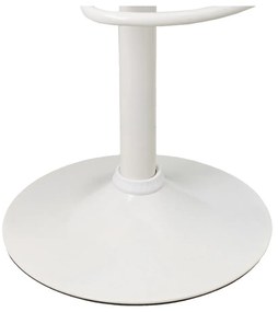 Scaune de bar albe cu înălțime ajustabilă 2 buc. din imitație de piele (înălțime șezut 56,5 cm) – Casa Selección