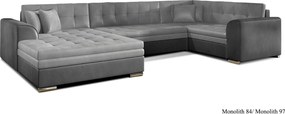 Colțar lemn masiv Formă U Extensibil Damasc 340x190cm Personalizabil