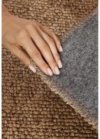 Covor maro deschis lavabil 200x290 cm Rocco Caramel – Elle Decoration