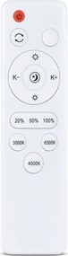Brilagi - Corp de iluminat LED dimabil ALSON LED/72W/230V 3000-6500K stejar Ø 78 cm + telecomandă