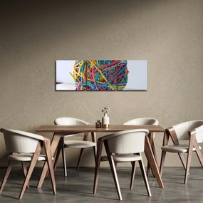 Tablou cu gumițe (cu ceas) (90x30 cm)