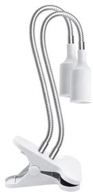 Lampă flexibilă de masă cu clemă pentru creșterea plantelor PLANTY 2xE27/30W/230V alb
