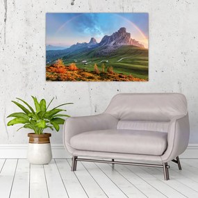 Tablou cu curcupeu deasupra stâncilor (90x60 cm)