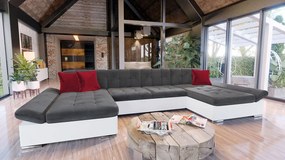 Canapea extensibilă Agnara (soft 017 (Alb) + kronos 22 + kronos 02). 1053619