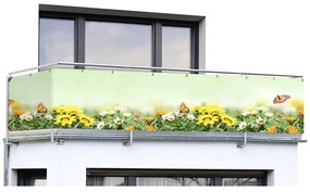 Paravan pentru balcon din plastic 500x85 cm Butterfly – Maximex