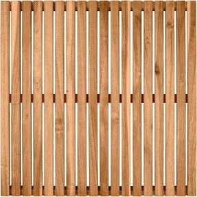 Covoras de baie, Wenko, Duckboard, 55 x 55 cm, lemn de salcam, maro