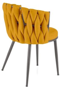 Scaun K516 stofa mustariu
