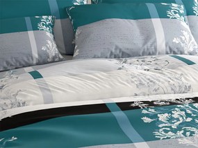 Lenjerie de pat din microfibra LUXURY turcoaz Dimensiune lenjerie de pat: 2 buc 70 x 90 cm | 200 x 220 cm