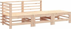 vidaXL Set mobilier de grădină, 3 piese, lemn masiv de pin