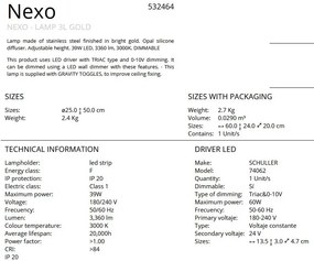Lustra LED suspendata design modern Nexo