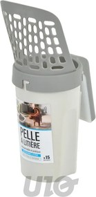 Lopățică gri deschis 16x11 cm – Love Story