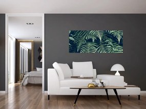 Tablou cu frunze de ferigă (120x50 cm)
