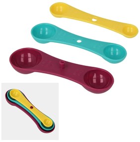 Set 3 măsurători colorate Metaltex Spoons