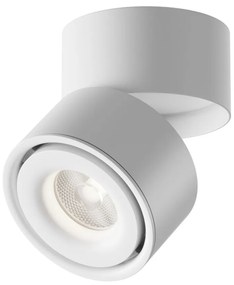 Spot LED aplicat directionabil dimabil design tehnic Yin alb, 4000K