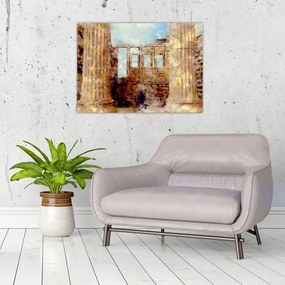 Tablou pe sticlă - Erechtheion, Atena, Grecia (70x50 cm)