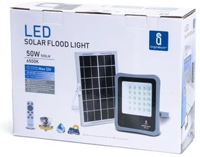 Proiector LED solar dimabil Aigostar LED/50W/3,2V IP65 + telecomandă