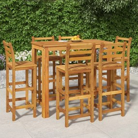 3154397 vidaXL Set mobilier de grădină, 7 piese, lemn masiv de acacia
