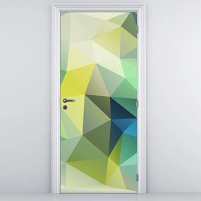 Fototapet pentru ușă - Abstracție geometrică (95x205cm)
