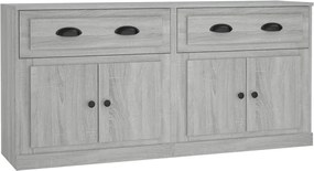 vidaXL Servante, 2 buc., sonoma gri, lemn prelucrat